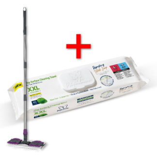 Set mop p/u curatare + serv. umede 40buc