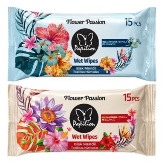 Serv. um. 15buc, FLOWER PASSION, Papilion