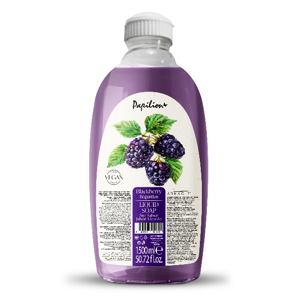 Sapun lichid 1.5L, BLACKBERRY, Papilion